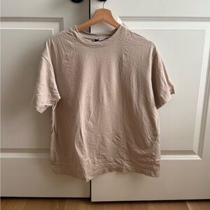 H&M Tan Short Sleeve Tee Casual Fit